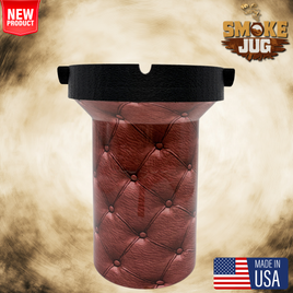 Smoke Jug© Roadie© Bourbon Barrel Stitch "Windproof Water Base Ash System"